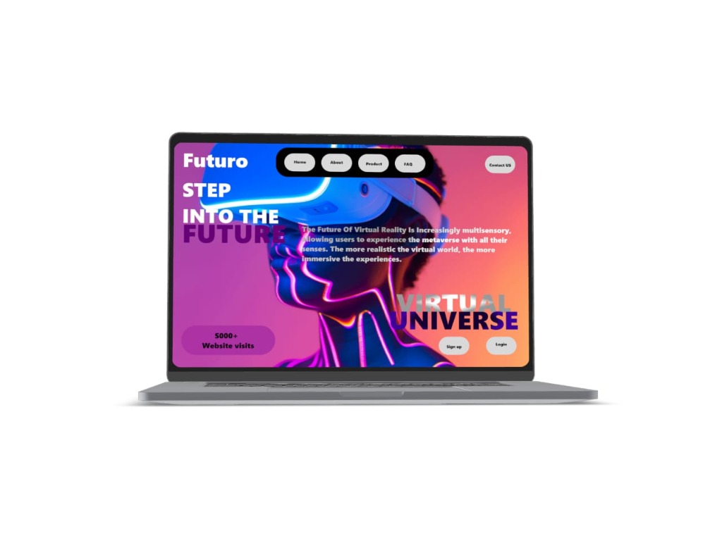 Futuro Step Into The Future Virtual Universe Web Design